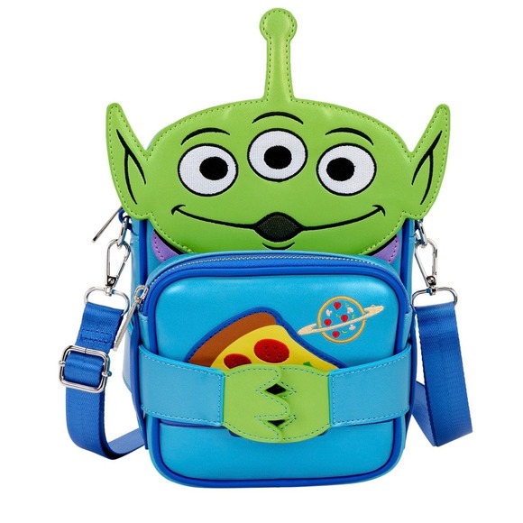 Loungefly Handbags - Loungefly Toy Story Alien Crossbuddies  Crossbody Bag Blue NEW